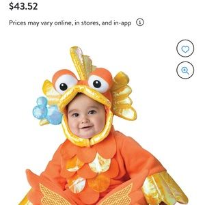 InCharacter baby giggly goldfish costume